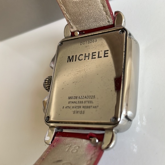 Michele Deco Chronograph Watch with 5 leather and alligator bands - Picture 5 of 11